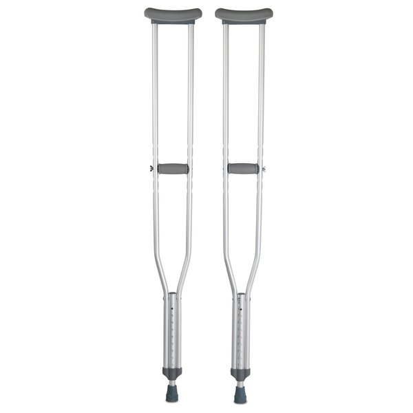 Mckesson Aluminum Underarm Crutches 5' 10" to 6 ' 6" User Ht. 146-10402-8